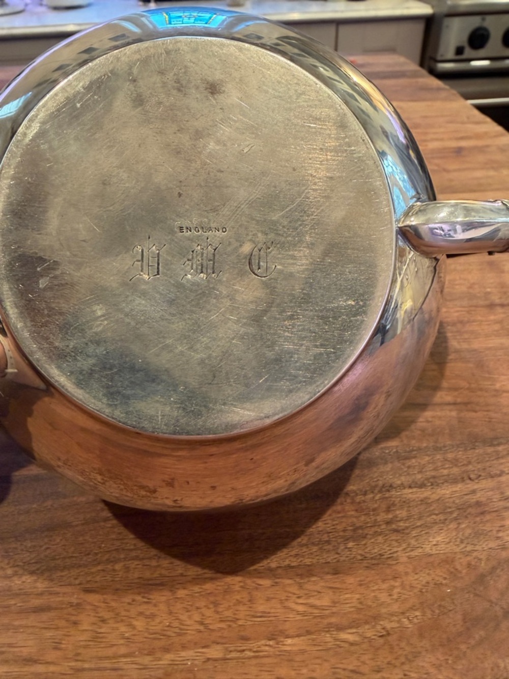 English Sterling Silver Teapot - C. 1906 - Picture 5 of 6